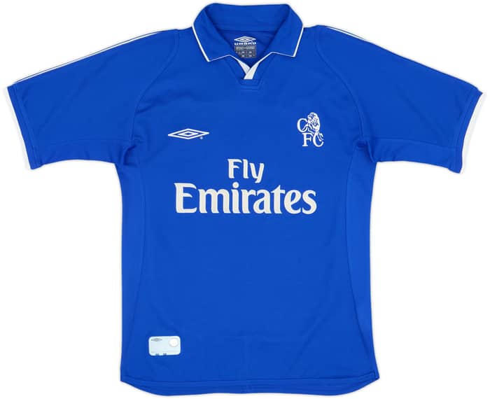 2001-03 Chelsea Home Shirt Zola #25 - 8/10 - (S)