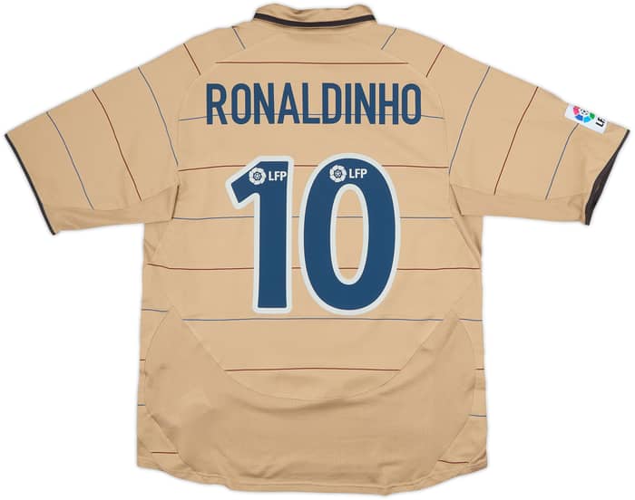2003-05 Barcelona Away Shirt Ronaldinho #10 - 10/10 - (M)
