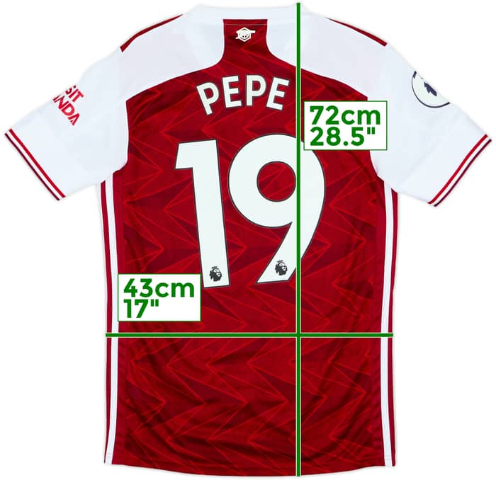 2020-21 Arsenal Home Shirt Pepe #19 - 7/10 - (S)