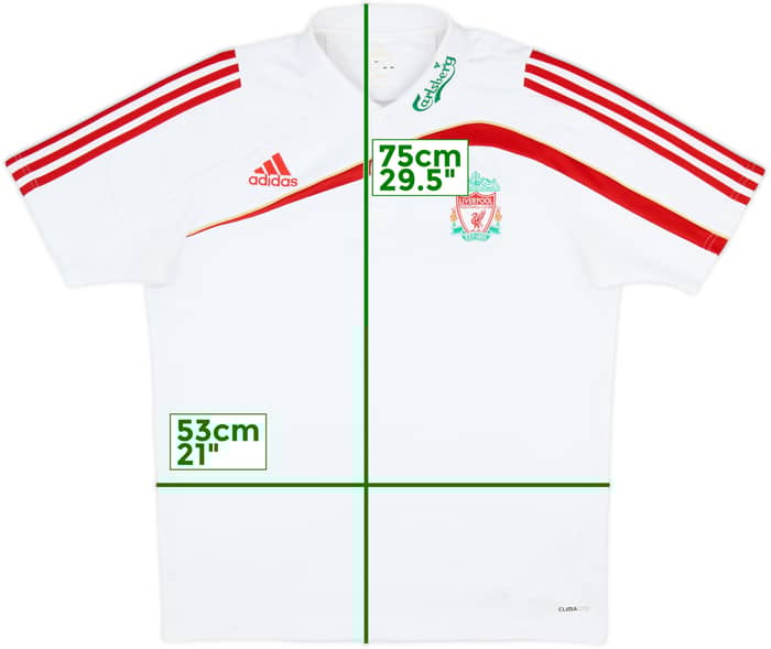 2009-10 Liverpool CL adidas Training Shirt - 8/10 - (L)