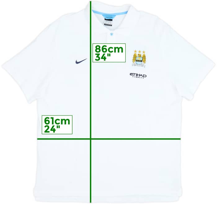 2013-14 Manchester City Nike Polo Shirt - 8/10 - (XXL)