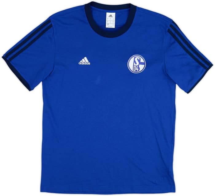 2014-15 Schalke adidas Cotton Tee - 8/10 - (M)