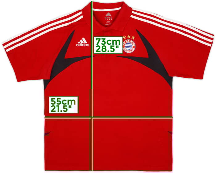 2007-08 Bayern Munich adidas Polo Shirt - 8/10 - (L)