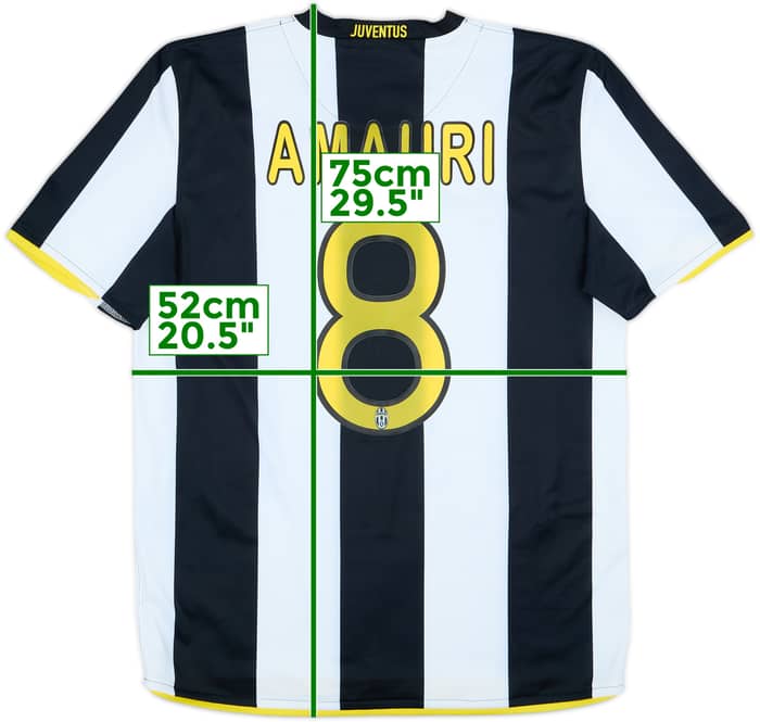 2008-09 Juventus Home Shirt Amauri #8 - 6/10 - (M)