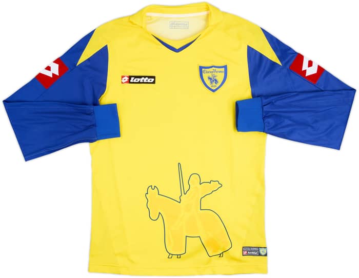 2007-08 Chievo Verona Home L/S Shirt - 8/10 - (S)