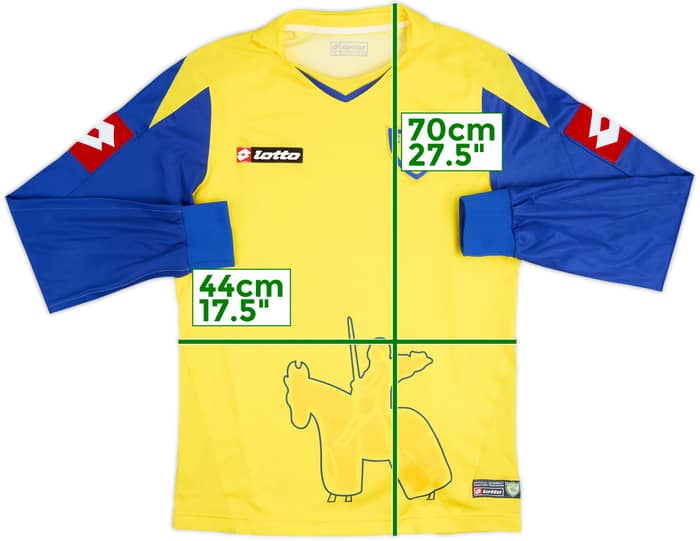 2007-08 Chievo Verona Home L/S Shirt - 8/10 - (S)