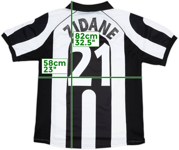1997-98 Juventus Centenary Home Shirt Zidane #21 - 7/10 - (XL)