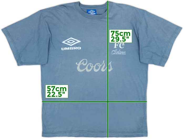 1995-97 Chelsea Umbro Cotton Tee - 8/10 - (XL)