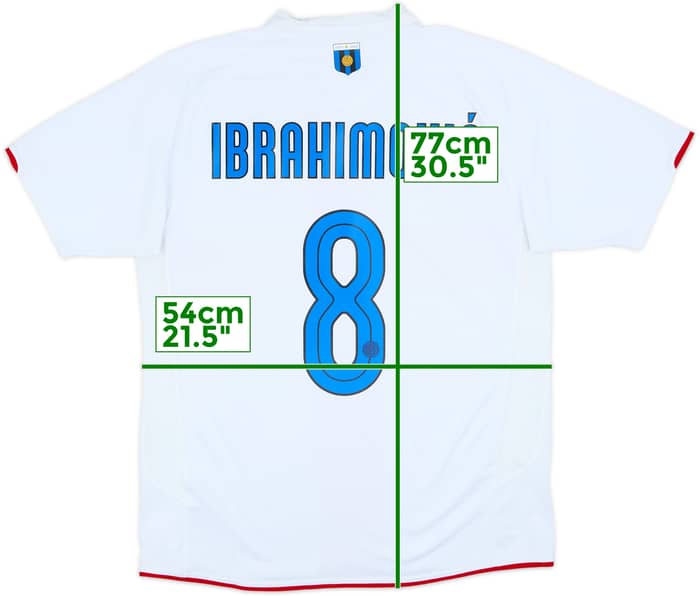 2007-08 Inter Milan Centenary Away Shirt Ibrahimovic #8 - 6/10 - (L)