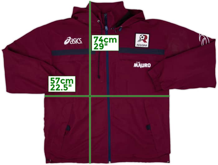 2002-03 Reggina Asics Hooded Track Jacket - 8/10 - (XL)