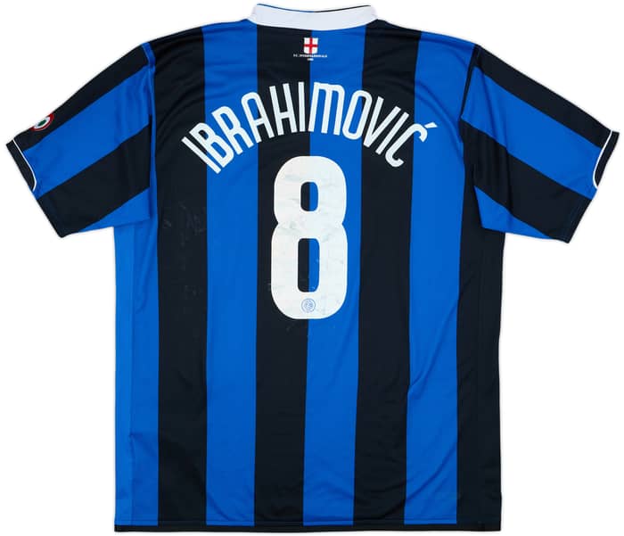 2006-07 Inter Milan Home Shirt Ibrahimovic #8 - 4/10 - (XL)