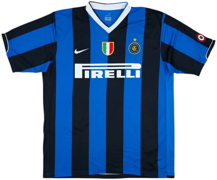 2006-07 Inter Milan Home Shirt Ibrahimovic #8 - 4/10 - (XL)