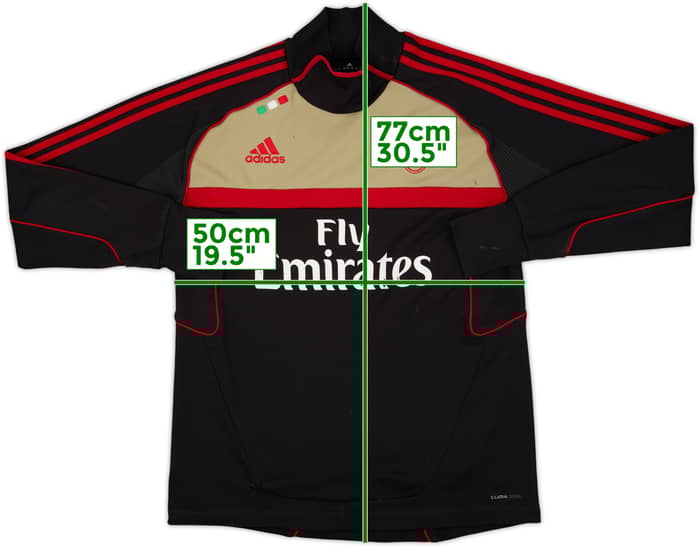 2011-12 AC Milan adidas Drill Top - 5/10 - (S)