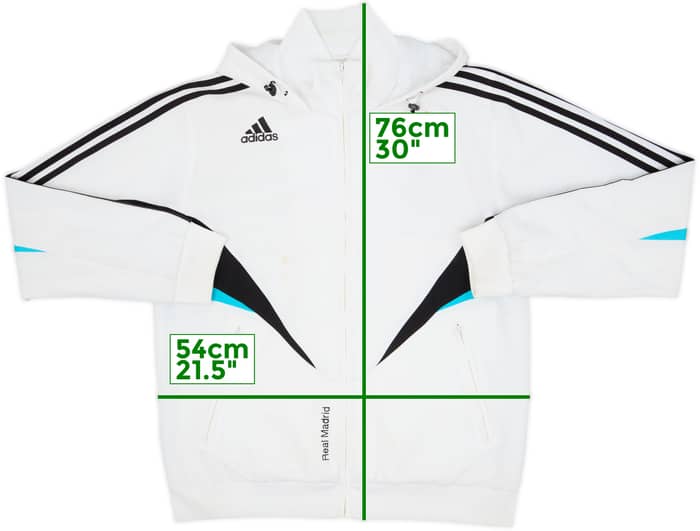 2008-09 Real Madrid adidas Hooded Track Jacket - 6/10 - (M/L)