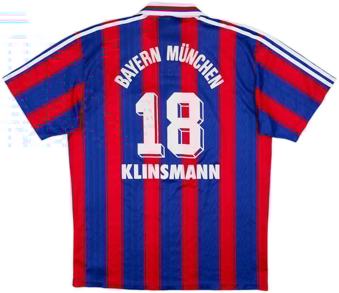 1995-97 Bayern Munich Home Shirt Klinsmann #18 - 7/10 - (L)