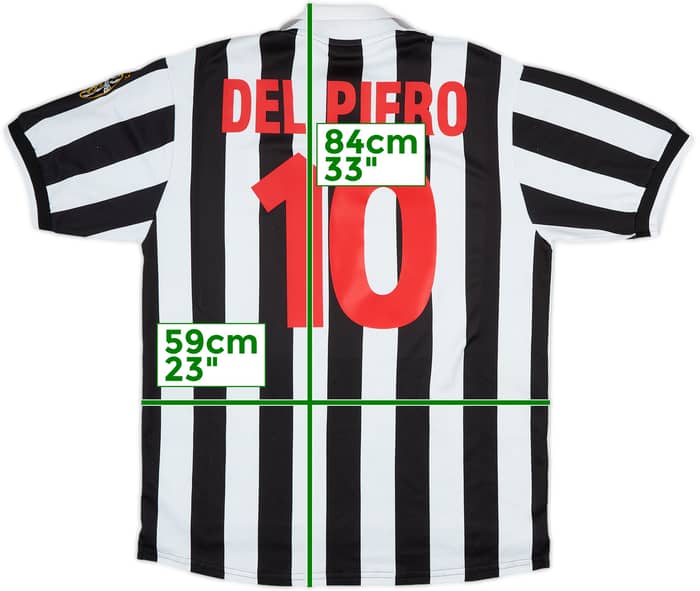 1998-99 Juventus Home Shirt Del Piero #10 - 6/10 - (XL)
