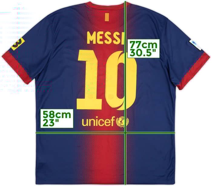 2012-13 Barcelona Home Shirt Messi #10 - 6/10 - (XL)