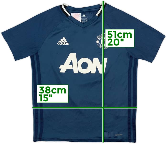 2016-17 Manchester United adizero Training Shirt - 8/10 - (S.Boys)