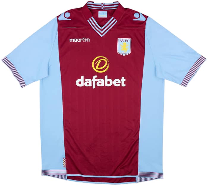 2013-14 Aston Villa Home Shirt Grealish #40 - 8/10 - (3XL)