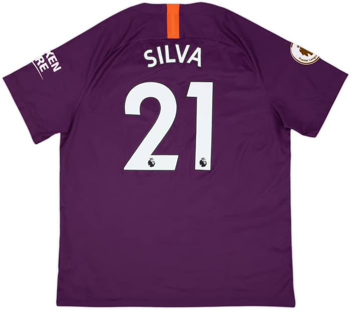 2018-19 Manchester City Third Shirt Silva #21 - 5/10 - (XL)