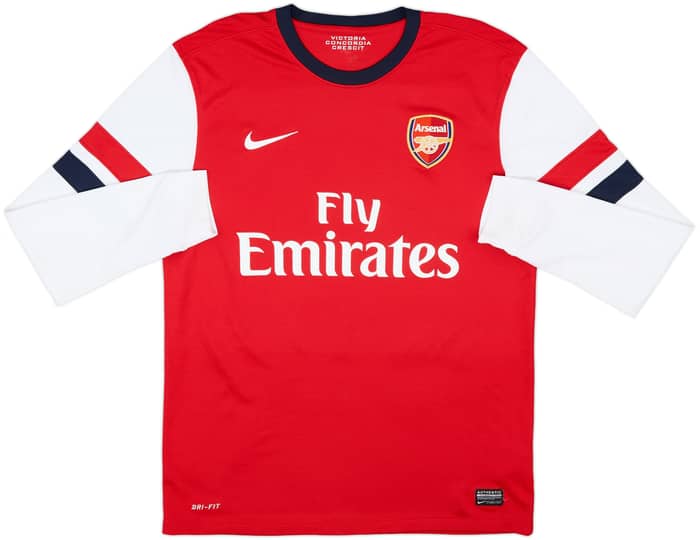 2012-14 Arsenal Home L/S Shirt Arteta #8 - 8/10 - (M)