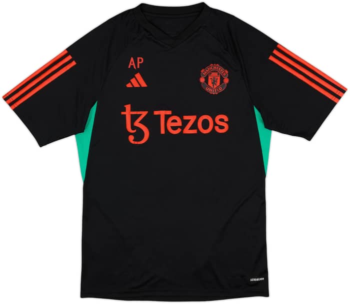 2023-24 Manchester United Staff Issue adidas Training Shirt 'AP' - 9/10 - (M)