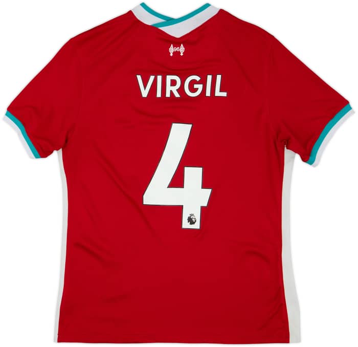 2020-21 Liverpool Home Shirt Virgil #4 - 6/10 - (M)
