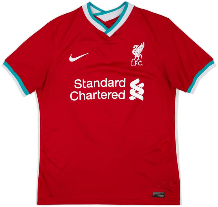 2020-21 Liverpool Home Shirt Virgil #4 - 6/10 - (M)