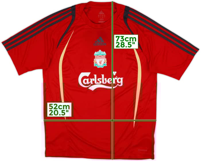 2009-10 Liverpool adidas Training Shirt - 8/10 - (L)