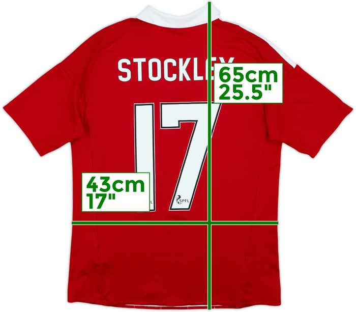 2016-17 Aberdeen Home Shirt Stockley #17 - 8/10 - (L.Boys)