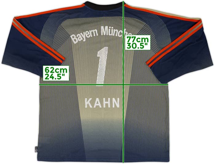 2003-04 Bayern Munich GK Shirt Kahn #1 - 4/10 - (XL)