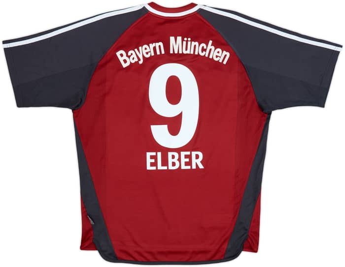 2002-03 Bayern Munich Home Shirt Elber #9 - 6/10 - (M)