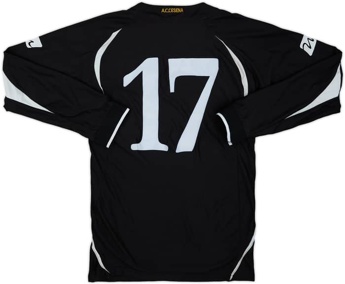 Camiseta de visitante de manga larga versión jugador juvenil del Cesena 2007-08 #17