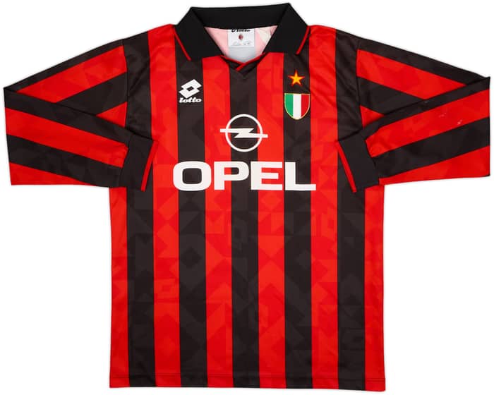 1994-95 AC Milan Home L/S Shirt #4 - 6/10 - (L)