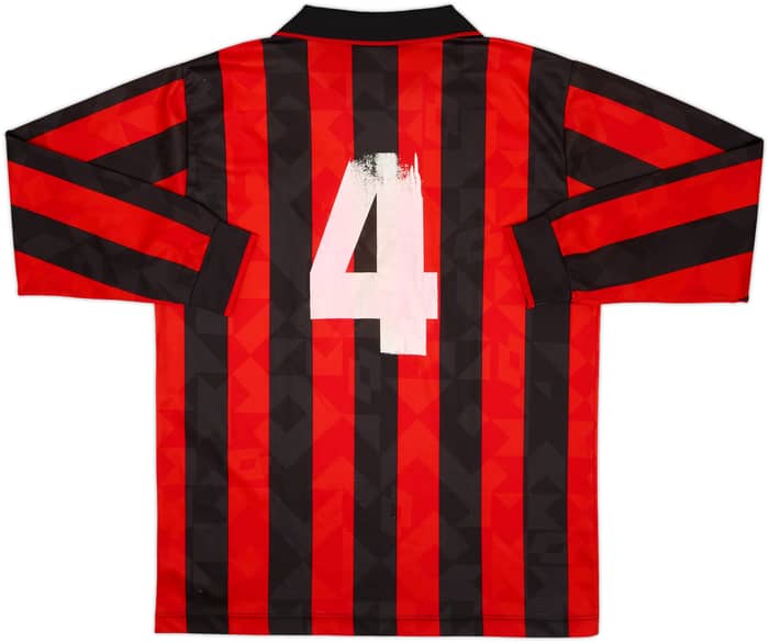 1994-95 AC Milan Home L/S Shirt #4 - 6/10 - (L)