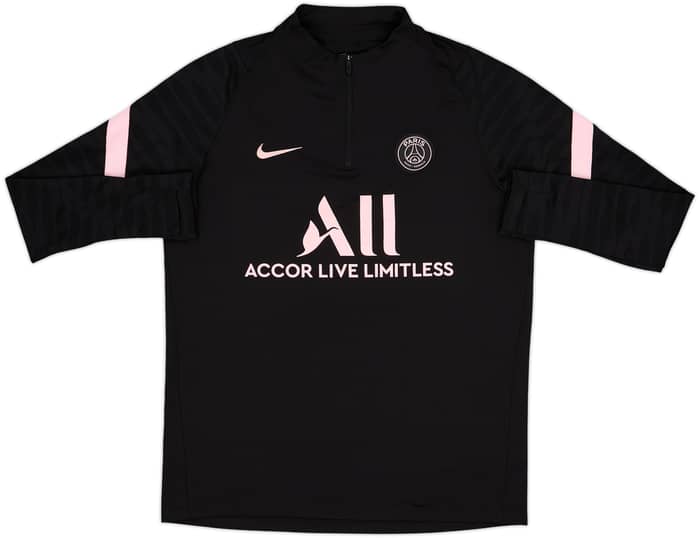 2021-22 Paris Saint-Germain Nike 1/4 Zip Drill Top - 7/10 - (L)