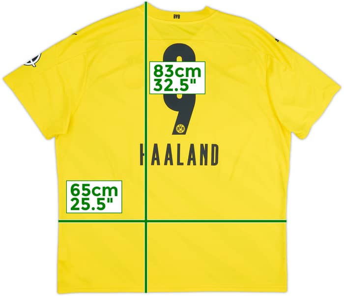 2020-21 Borussia Dortmund Home Shirt Haaland #9 - 5/10 - (3XL)
