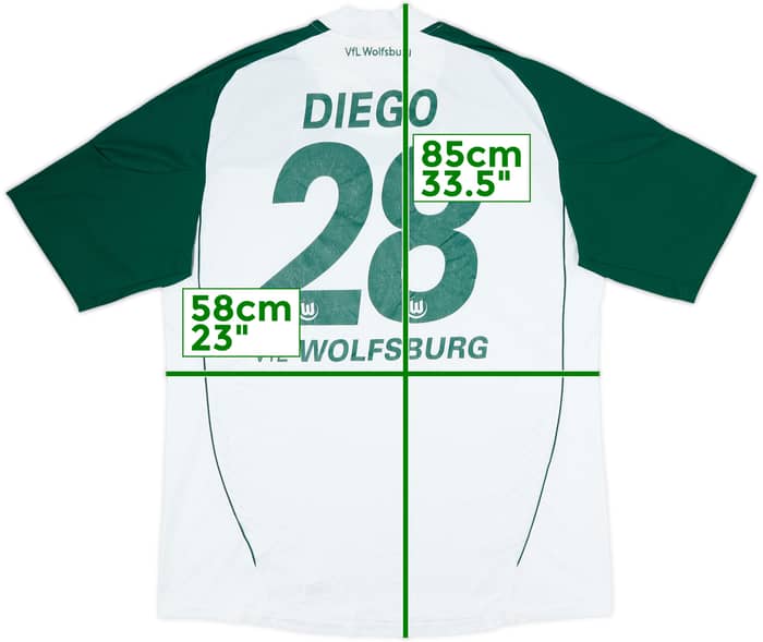 2010-11 Wolfsburg Home Shirt Diego #28 - 5/10 - (XL)