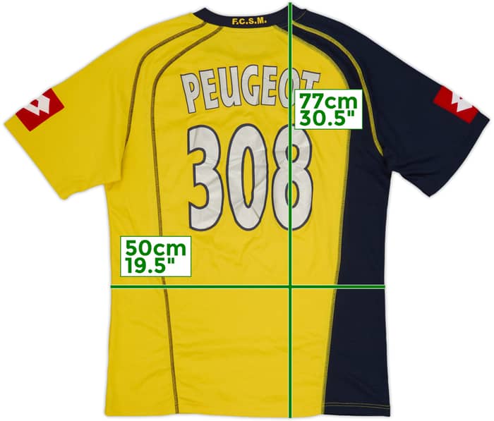 2005-06 Sochaux Home Shirt Peugeot #308 - 9/10 - (XL)