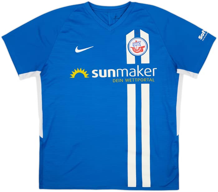 2019-20 Hansa Rostock Home Shirt Mathias #65 - 6/10 - (XL)