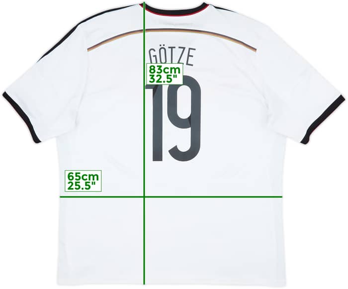 2014-15 Germany Home Shirt Gotze #19 - 5/10 - (3XL)