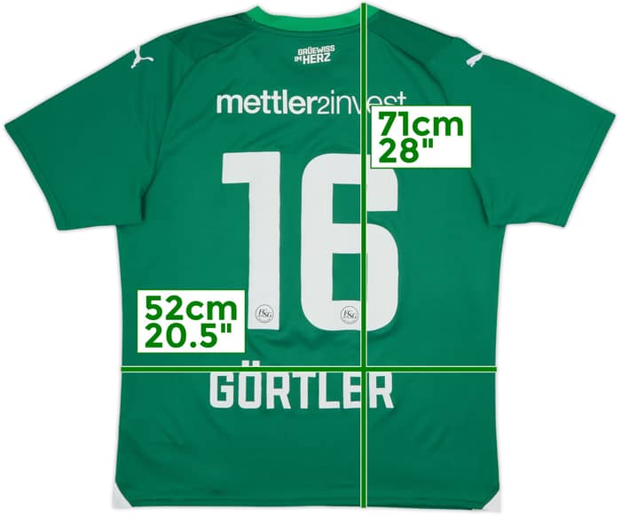 2023-24 St Gallen Home Shirt Gortler #16 - 9/10 - (L)