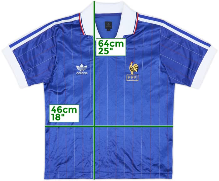 Camiseta adidas Originals Retro de local de France 2002 '1982' #10 - 8/10 - (S)