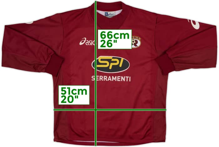 2003-04 Reggina Home L/S Shirt - 6/10 - (XL.Boys)