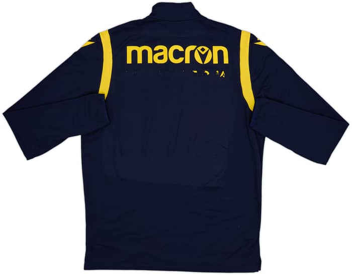 2018-19 Hellas Verona Macron 1/4 Zip Drill Top - 5/10 - (L)