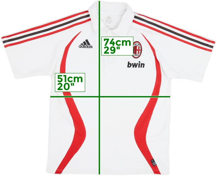 2006-07 AC Milan adidas Polo Shirt - 6/10 - (L)