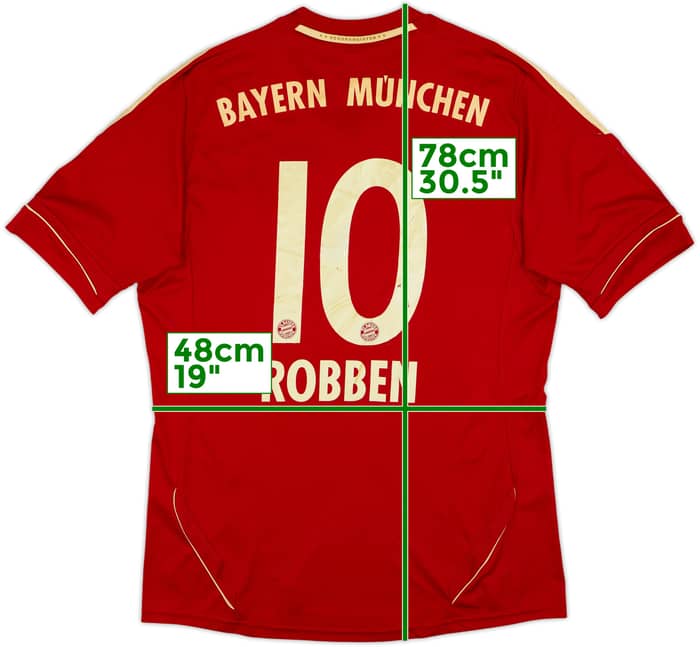 2011-13 Bayern Munich Home Shirt Robben #10 - 5/10 - (M)