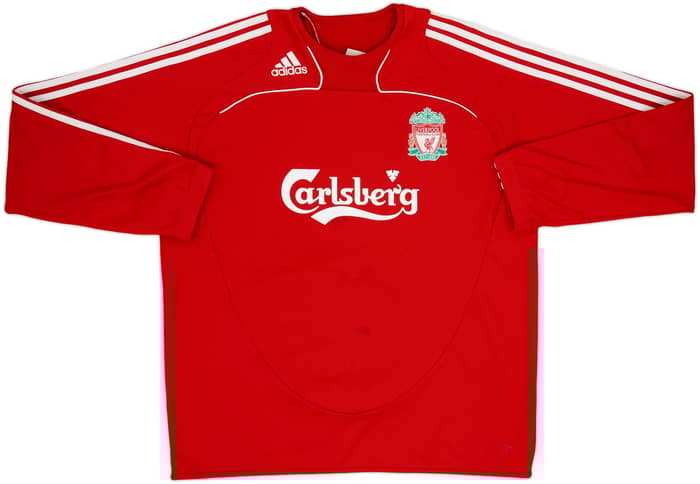2008-09 Liverpool adidas Sweat Top - 7/10 - (XL)