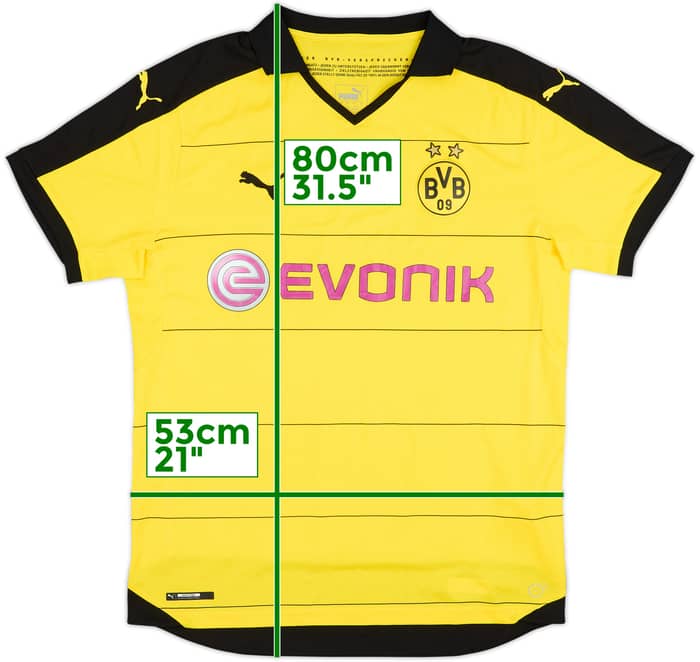 2015-16 Borussia Dortmund Home Shirt - 8/10 - (L)