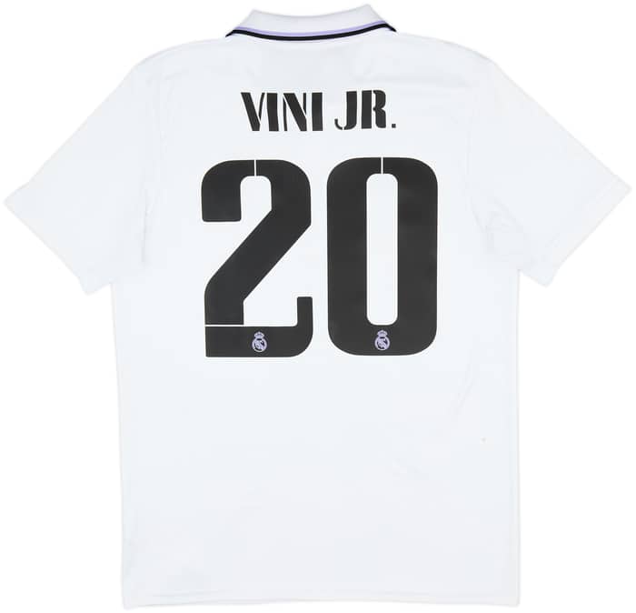 2022-23 Real Madrid Home Shirt Vini Jr #20 - 5/10 - (L)
